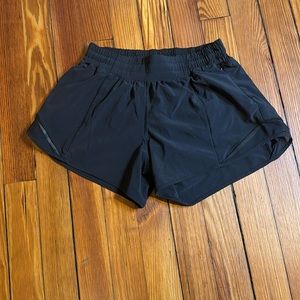Black Lululemon shorts. Size 6.